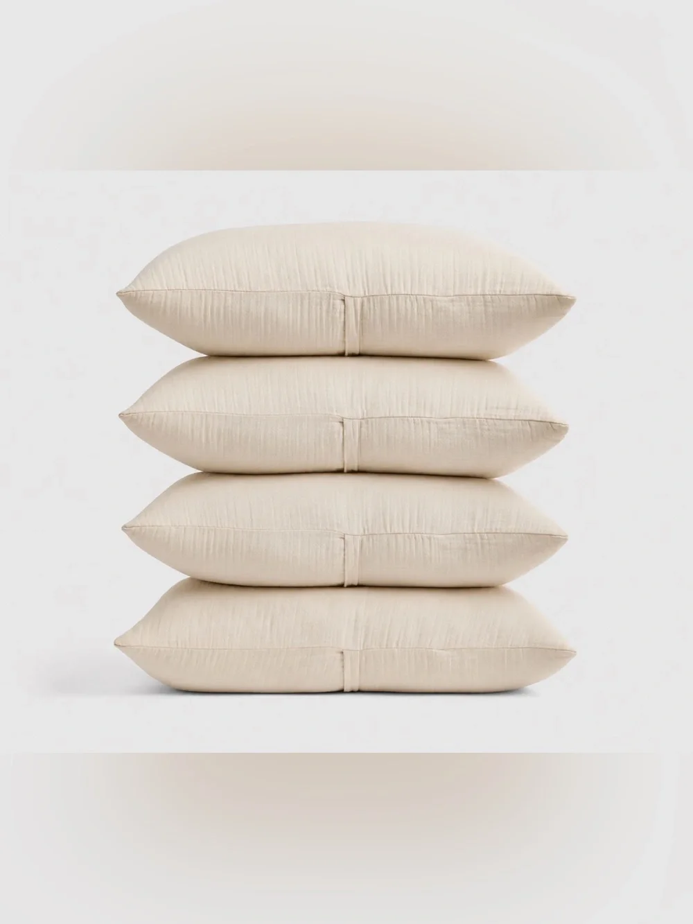 Quince Organic Cotton King Gauze  Pillowcase Shams (4 count) - color: Undyed